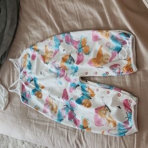 Burt's Bees Baby Colorful Butterfly One Piece